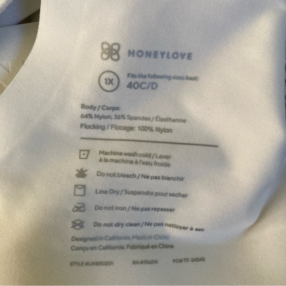Lot of 2 Honeylove Bras Size 1X 40C/D - Picture 13 of 14